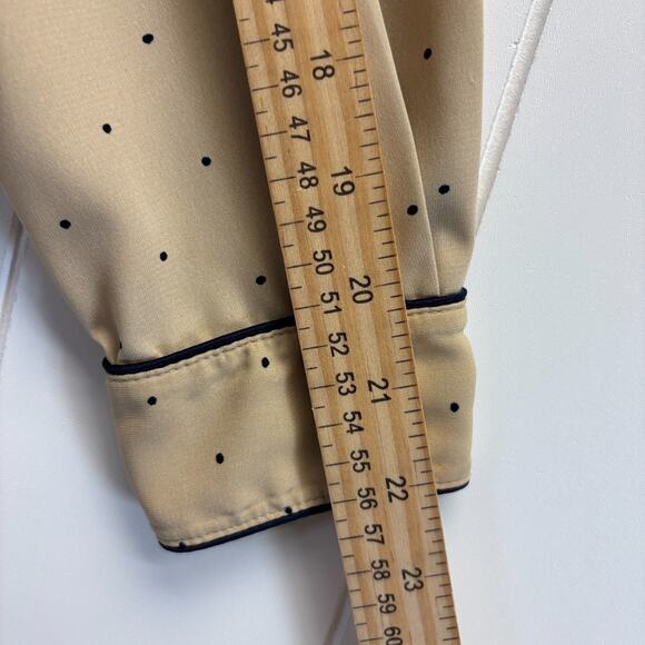 Vintage Covington Petite Womens Career Classic Polka Dot Blouse Size MP Neutral - Picture 5 of 6